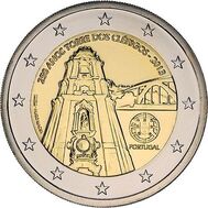  2 евро 2013 «250 лет башне Клеригуш» Португалия, фото 1 
