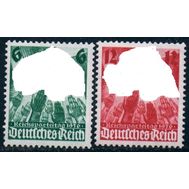  1936. Германия. Рейх. 632-633. Партсъезд в Нюрнберге. 2 марки, фото 1 