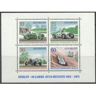  1971. Германия. Западный Берлин. 3. Спорт. Автомобили. Блок. MNH., фото 1 