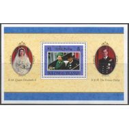 1997. Соломоновы острова. 49 . Золотая свадьба королевской семьи. Блок. MNH., фото 1 