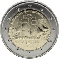  2 евро 2020 «200 лет со дня открытия Антарктиды» Эстония, фото 1 