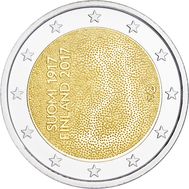  2 евро 2017 «100 лет независимости Финляндии» Финляндия, фото 1 