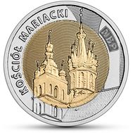  5 злотых 2020 «Мариацкий костел (Церковь Святой Марии)» Польша, фото 1 