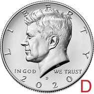  50 центов 2020 «Джон Кеннеди» США D, фото 1 