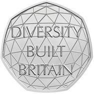  50 пенсов 2020 «Многонациональная Британия» Великобритания, фото 1 