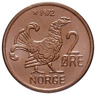  2 эре 1972 «Шотландская куропатка» Норвегия, фото 1 