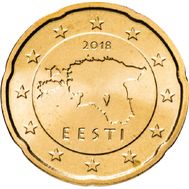  20 евроцентов 2018 Эстония, фото 1 