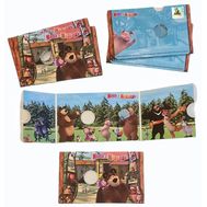  Нумизматическая открытка для монеты 25 рублей «Маша и Медведь», фото 1 