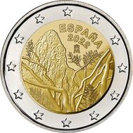  2 евро 2022 «Национальный парк Гарахонай» Испания, фото 1 