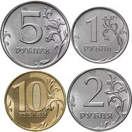  Комплект разменных монет России 2022 г. (4 монеты), фото 1 