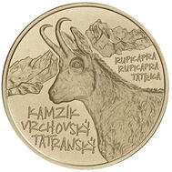  5 евро 2022 «Фауна и флора — Татранская серна» Словакия, фото 1 