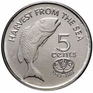 5 центов 1995 «ФАО — 50 лет» Фиджи, фото 1 