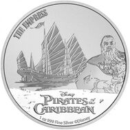  2 доллара 2021 «Императрица. Сяо Фэнь. Пираты Карибского моря» Ниуэ (1 унция) BUNC, фото 1 