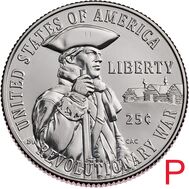  25 центов 2026 «Война за независимость» P, фото 1 