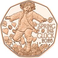  5 евро 2025 &laquo;Прыжок в счастье&raquo; Австрия, фото 1 