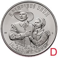  25 центов 2026 «Мэйфлауэрское соглашение» D, фото 1 