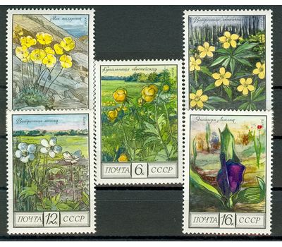 5 почтовых марок «Флора» СССР 1975, фото 1 