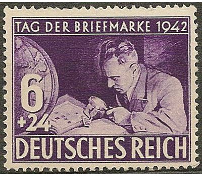  Почтовая марка «День почтовой марки» Третий Рейх 1942, фото 1 