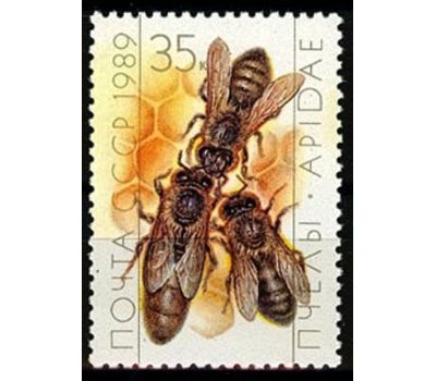  4 почтовые марки «Пчеловодство» СССР 1989, фото 5 
