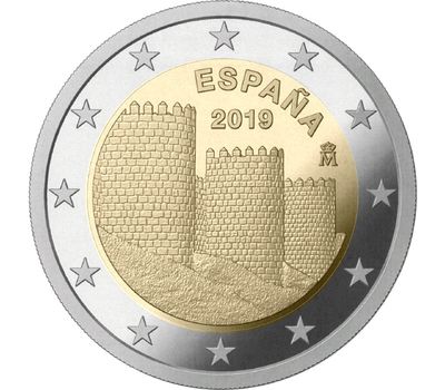  Монета 2 евро 2019 «Старый город Авила» Испания, фото 1 