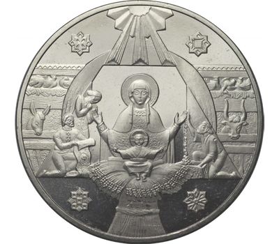  Монета 5 гривен 1999 «Рождество Христово» Украина, фото 1 