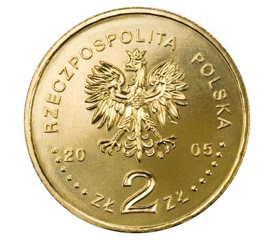  Монета 2 злотых 2005 «Папа Иоанн Павел II (1920-2005)» Польша, фото 2 