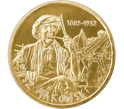  Монета 2 злотых 2005 «Тадеуш Маковский (1882 — 1932)» Польша, фото 1 