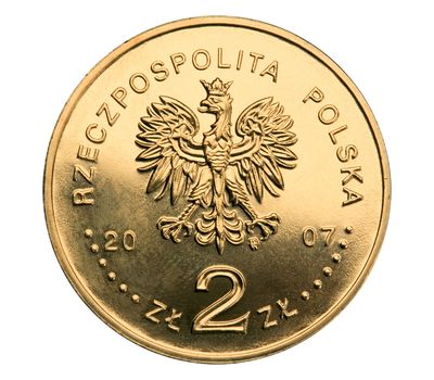  Монета 2 злотых 2007 «125-летие со дня рождения Кароля Шимановского (1882-1937)» Польша, фото 2 