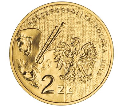  Монета 2 злотых 2012 «Пётр Михайловский (1800 — 1855)» Польша, фото 2 