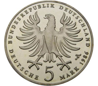  Монета 5 марок 1986 «200 лет со дня смерти Фридриха II Великого» Германия, фото 2 