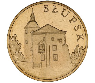  Монета 2 злотых 2007 «Слупск» Польша, фото 1 