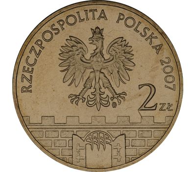  Монета 2 злотых 2007 «Гожув-Велькопольский» Польша, фото 2 