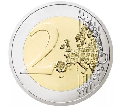 Монета 2 евро 2007 «50 лет подписания Римского договора» Бельгия, фото 2 