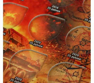  Альбом-планшет для 25 рублей «Оружие Великой Победы» (конструкторы оружия) в зеленой обложке, фото 3 