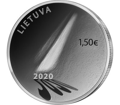  Монета 1,5 евро 2020 «Монета надежды SOS» Литва, фото 1 