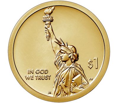  Монета 1 доллар 2020 «Шкала переменных Гербера» D (Американские инновации), фото 2 