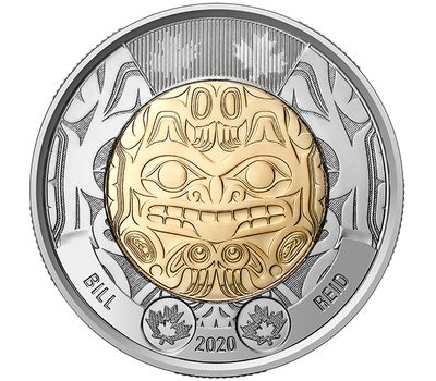  Монета 2 доллара 2020 «Билл Рид» Канада, фото 1 