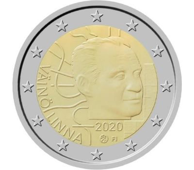  Монета 2 евро 2020 «100 лет со дня рождения Вяйнё Линны» Финляндия, фото 1 