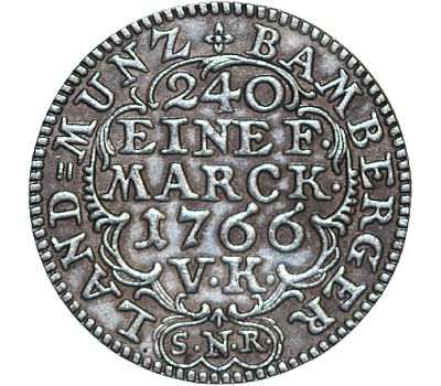 Монета 5 крейцеров 1766 Курпфальц (копия), фото 2 