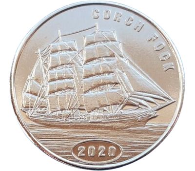  Монета 1 доллар 2020 «Парусник «Горх Фок» Остров Флорес, фото 1 