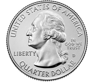  Набор 56 монет-квотеров «Парки США (Прекрасная Америка)» 2010-2021 D, фото 2 