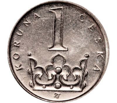  Монета 1 крона 2011 Чехия, фото 1 