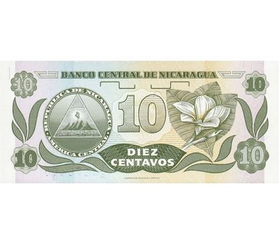  Банкнота 10 сентаво 1991 Никарагуа Пресс, фото 2 