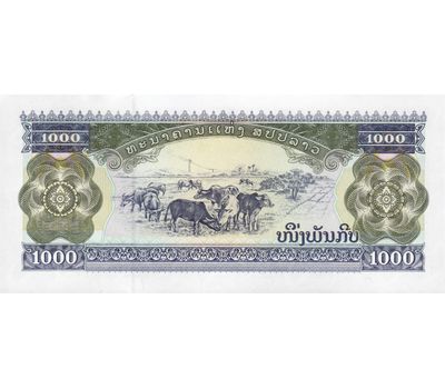  Банкнота 1000 кип 2003 Лаос Пресс, фото 2 