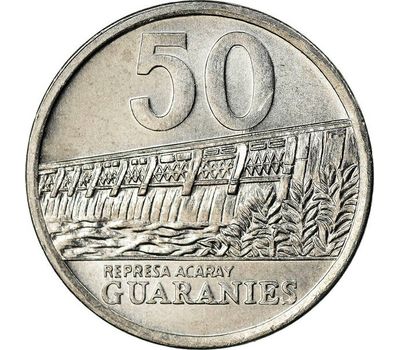  Монета 50 гуарани 2008 Парагвай, фото 1 