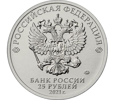  Монета 25 рублей 2021 «60-летие первого полета человека в космос» (цветная) в блистере, фото 4 