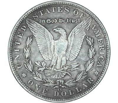  Монета хобо никель 1 доллар 1890 «Витрувианский человек» США, фото 2 