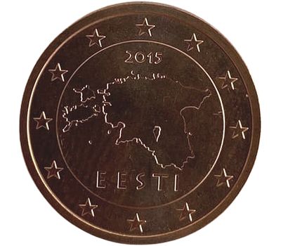  Монета 2 евроцента 2015 Эстония, фото 1 