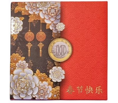  Альбом-планшет для 10 юаней «Лунный календарь» (пластиковые ячейки), фото 1 