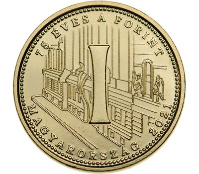  Набор 6 монет 5 форинтов 2021 «75 лет форинту» Венгрия, фото 6 